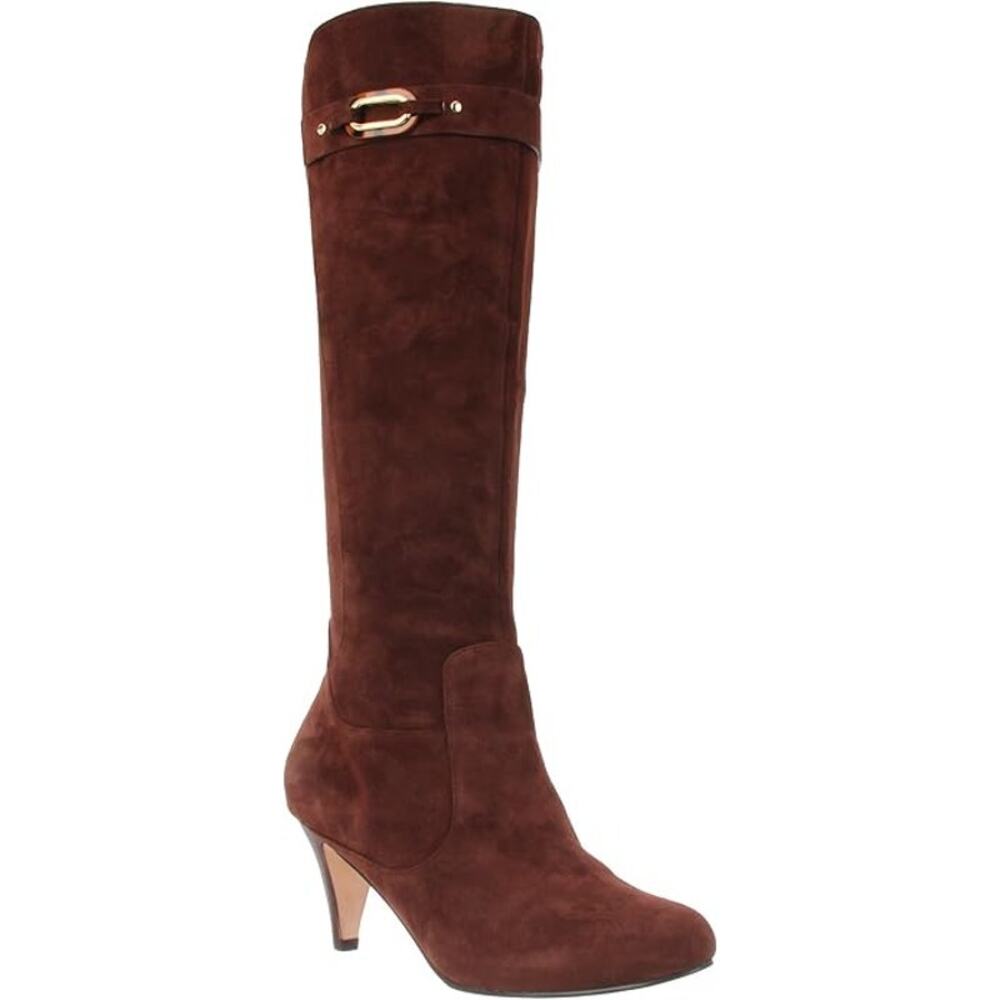 NEW COLE HAAN NIKE AIR Lana Tall Boot W 6.5 Chestnut Suede Leather Stiletto $179